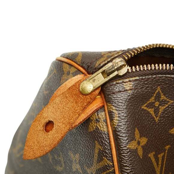 Louis Vuitton Monogram Speedy 30 Handbag/Mini Boston Bag M41526 Brown Leather... - Picture 8 of 13